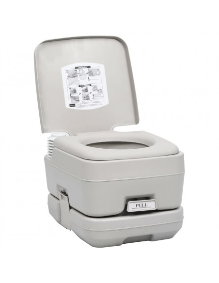 Set Toilette da Campeggio Portatile e Tanica d'Acqua