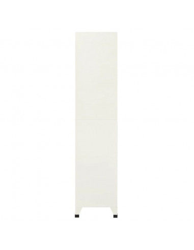 Armadietto con Serratura Grigio e Blu 90x40x180 cm Acciaio