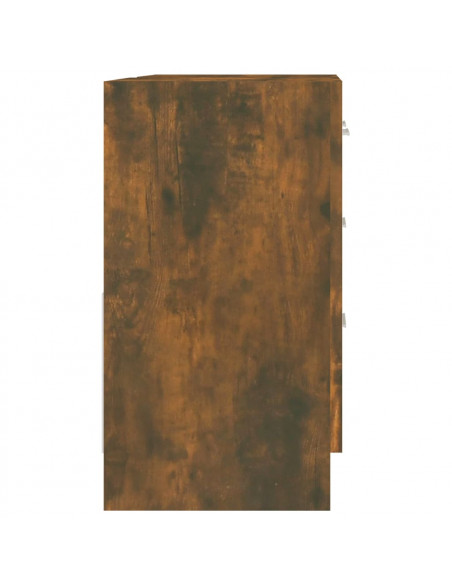 Mobile Lavabo Rovere Fumo 63x30x54 cm in Legno Multistrato