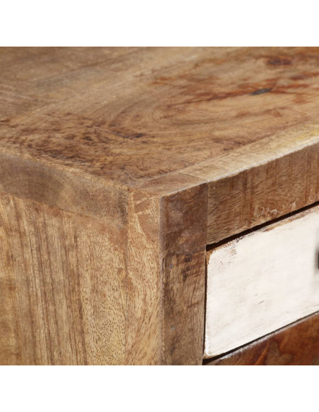 Cassettiera 45x30x105 cm in Legno Massello di Recupero