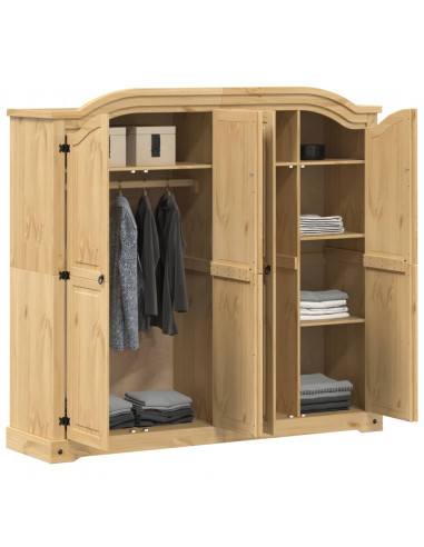 Armadio Corona 194x52x186 cm in Legno Massello di Pino