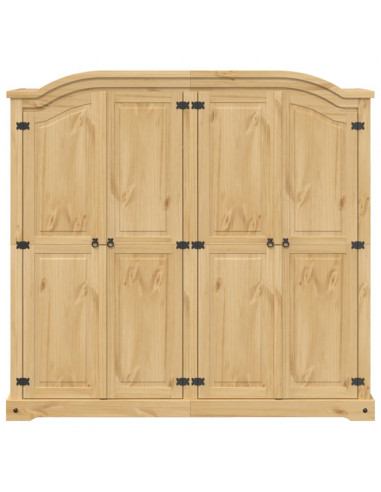 Armadio Corona 194x52x186 cm in Legno Massello di Pino