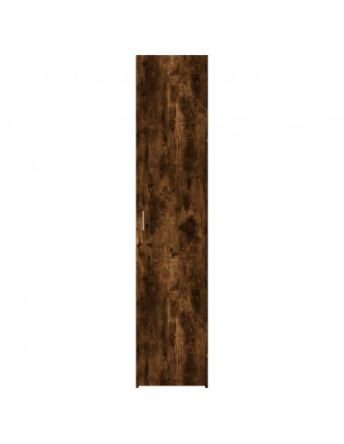 Credenza Rovere Fumo 40x42,5x185 cm in Legno Multistrato