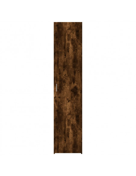Credenza Rovere Fumo 40x42,5x185 cm in Legno Multistrato