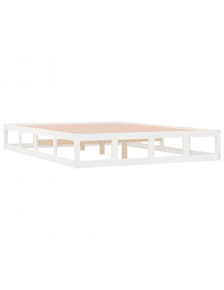Giroletto Bianco 180x200 cm Super King in Legno Massello