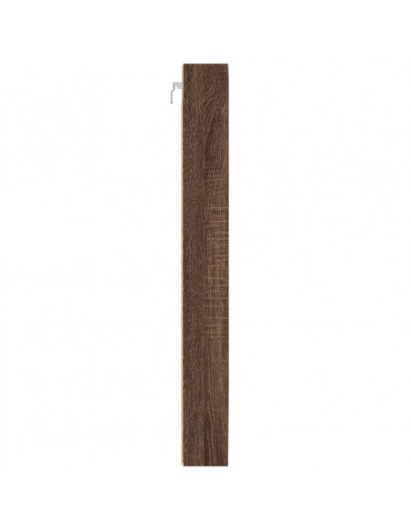 Armadietto Vetrina Rovere Marrone 100x8,5x75 Legno Multistrato