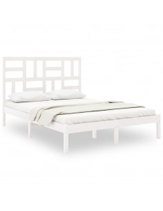 Giroletto Bianco in Legno Massello 150x200 cm King Size 2