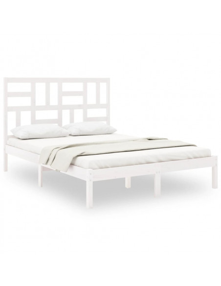 Giroletto Bianco in Legno Massello 150x200 cm King Size