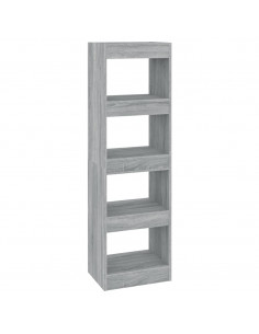 Libreria/Divisorio Grigio Sonoma 40x30x135 cm 2