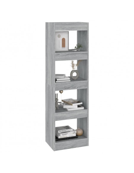Libreria/Divisorio Grigio Sonoma 40x30x135 cm