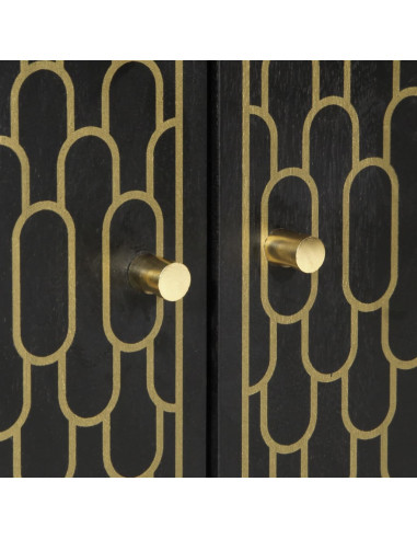 Credenza 60x33x75 cm in Legno Massello di Mango