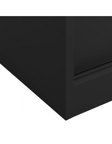 Armadio con Anta Scorrevole e Fioriera Antracite in Acciaio