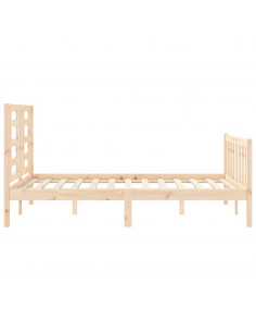 Giroletto con Testiera 140x190 cm in Legno Massello 2