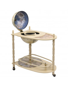 Bar a Globo Portavini Supporto in Eucalipto Autoportante Verde 2