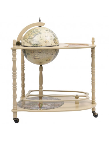 Bar a Globo Portavini Supporto in Eucalipto Autoportante Verde