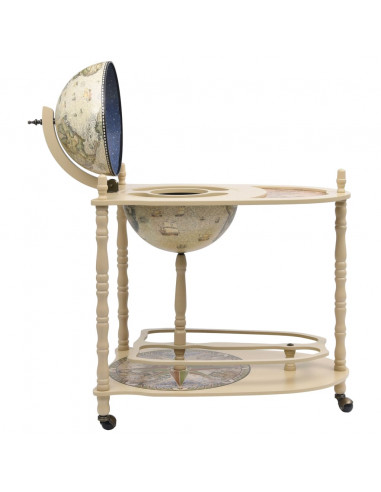 Bar a Globo Portavini Supporto in Eucalipto Autoportante Verde