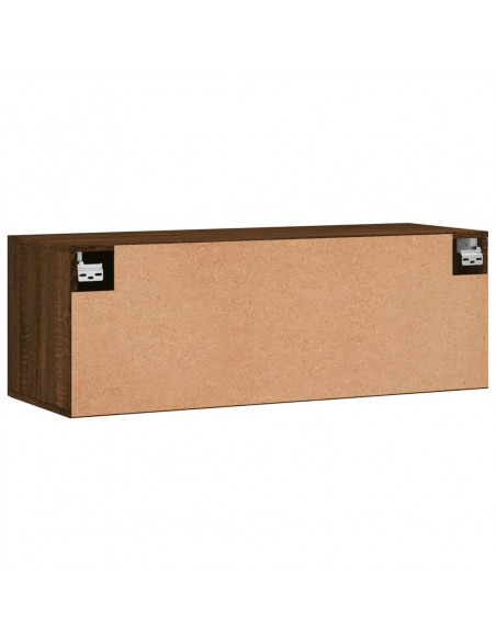 Mobile a Parete Rovere Marrone 100x36,5x35 cm Legno Multistrato