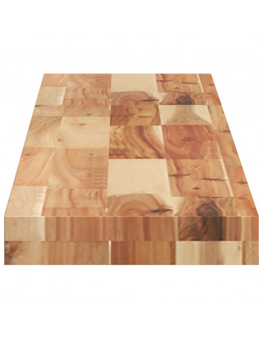 Mensole da Parete 3 pz 140x20x4 cm Legno Acacia Rifinito a Olio