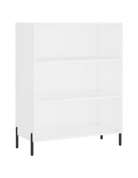Credenza Bianca 69,5x34x180 cm in Legno Multistrato