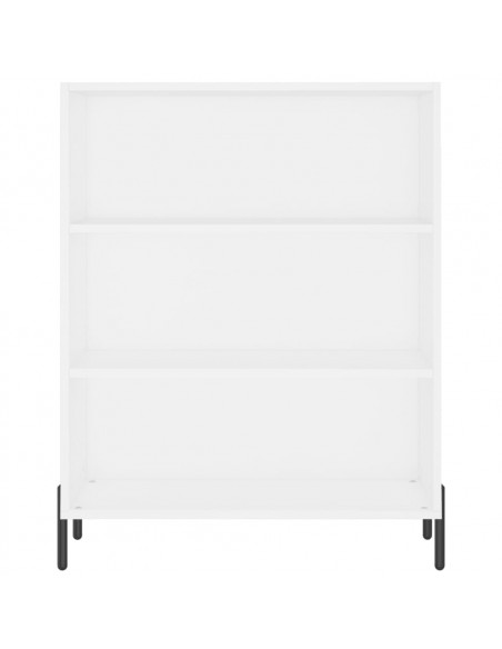 Credenza Bianca 69,5x34x180 cm in Legno Multistrato