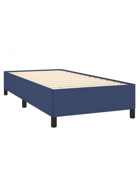 Giroletto a Molle con Materasso Blu 90x190 cm in Tessuto