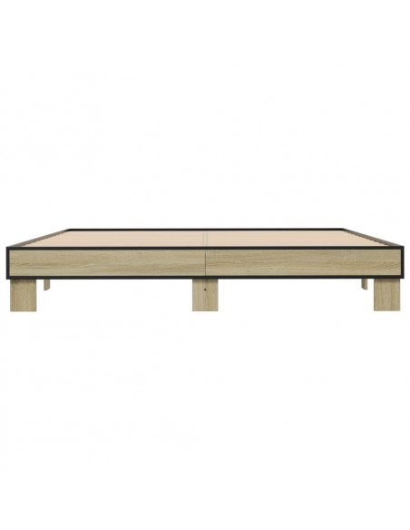 Giroletto Rovere Sonoma 180x200 cm in Legno Multistrato Metallo