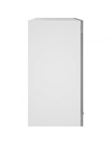 Pensile in Vetro Grigio Sonoma 60x31x60 cm Legno Multistrato