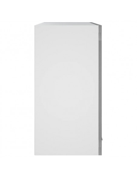 Pensile in Vetro Grigio Sonoma 60x31x60 cm Legno Multistrato