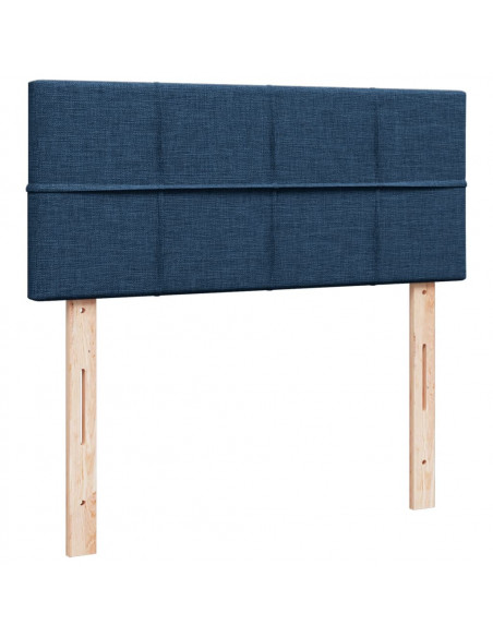 Giroletto a Molle con Materasso Blu 120x200 cm in Tessuto