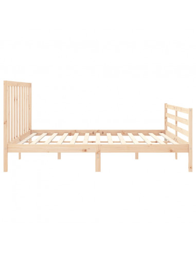 Giroletto con Testiera 200x200 cm in Legno Massello