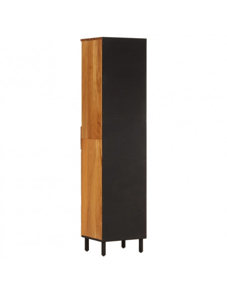 Mobile da Bagno 38x33x160 cm in Legno Massello di Acacia