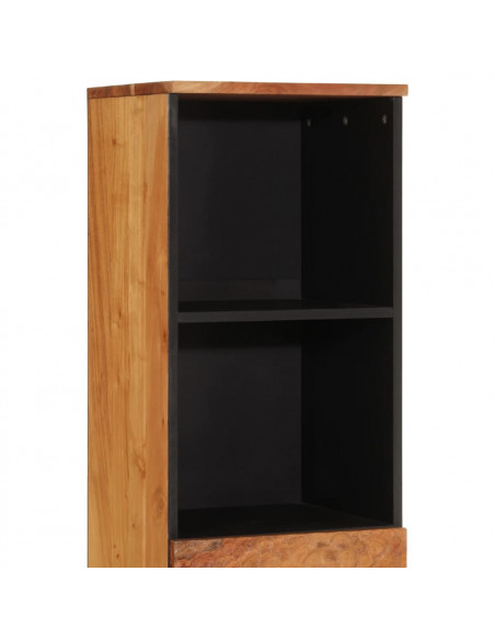 Mobile da Bagno 38x33x160 cm in Legno Massello di Acacia