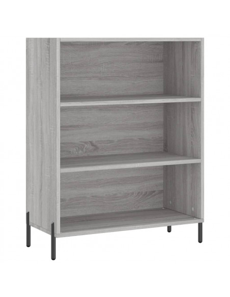 Credenza Grigio Sonoma 69,5x34x180 cm in Legno Multistrato