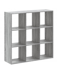 Libreria Grigio Sonoma 102x32x102 cm in Legno Multistrato 2