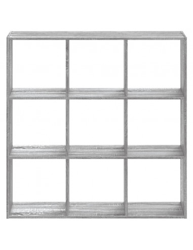 Libreria Grigio Sonoma 102x32x102 cm in Legno Multistrato