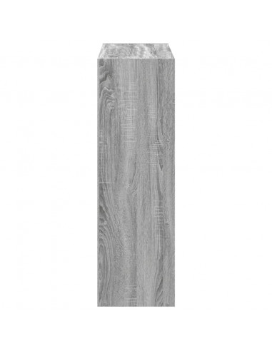 Libreria Grigio Sonoma 102x32x102 cm in Legno Multistrato