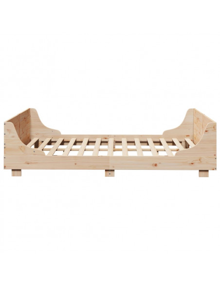 Giroletto con Testiera 120x200 cm in Legno Massello di Pino