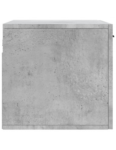 Mobile a Parete Grigio Cemento 60x36,5x35 cm Legno Multistrato