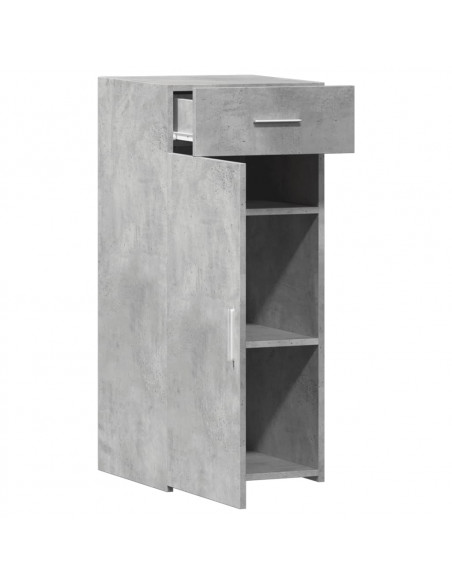 Credenza Grigio Cemento 40x42,5x93 cm in Legno Multistrato