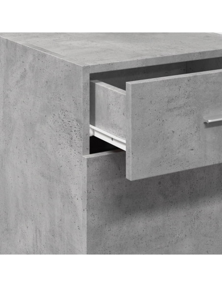 Credenza Grigio Cemento 40x42,5x93 cm in Legno Multistrato