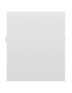 Mobile Bagno con Lavabo Integrato Bianco Lucido in Truciolato 2