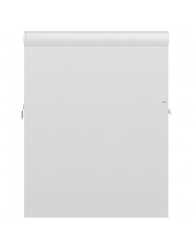 Mobile Bagno con Lavabo Integrato Bianco Lucido in Truciolato