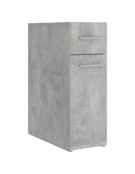 Armadietto da Farmacia Grigio Cemento 20x45,5x60 cm Multistrato