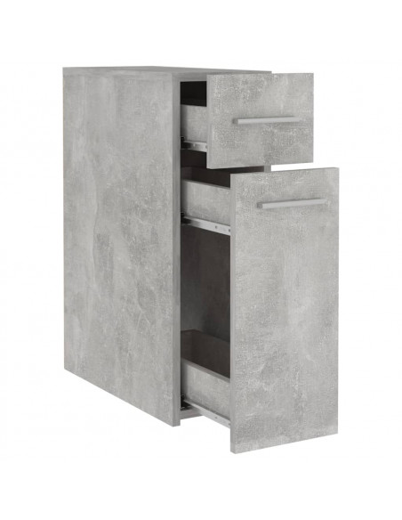Armadietto da Farmacia Grigio Cemento 20x45,5x60 cm Multistrato