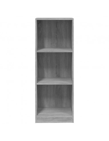 Libreria 3 Ripiani Grigio Sonoma 40x24x109 cm Legno Multistrato