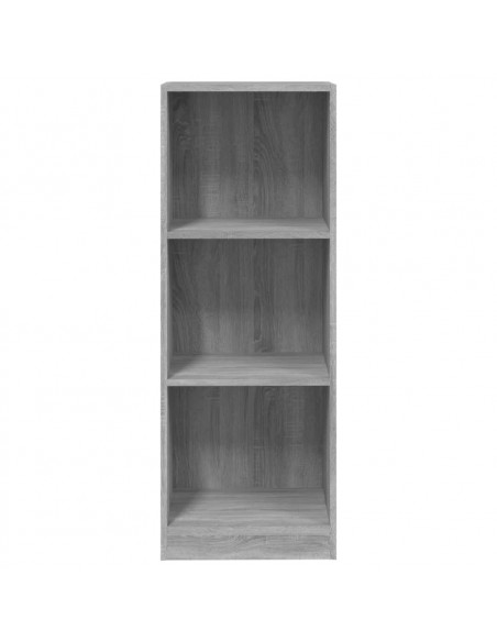 Libreria 3 Ripiani Grigio Sonoma 40x24x109 cm Legno Multistrato