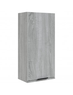 Mobile da Bagno a Parete Grigio Sonoma 32x20x67 cm 2