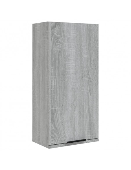 Mobile da Bagno a Parete Grigio Sonoma 32x20x67 cm