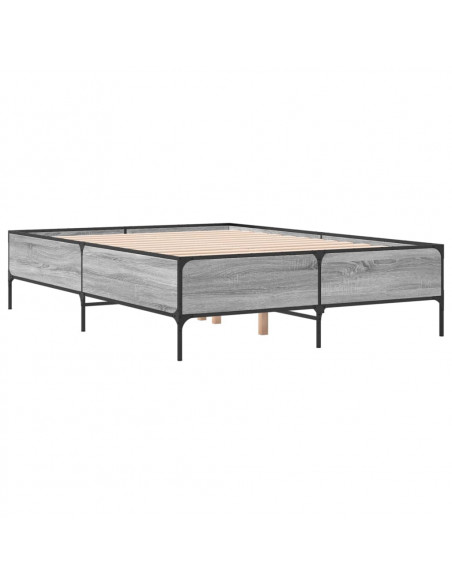 Giroletto Grigio Sonoma 120x200 cm in Legno Multistrato Metallo