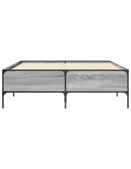 Giroletto Grigio Sonoma 120x200 cm in Legno Multistrato Metallo